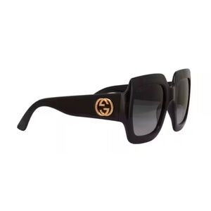 Gucci Square Black Oversized Sunglasses GG0053SN